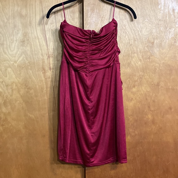 Express Red Mini Strapless Dress size Medium - Picture 2 of 4